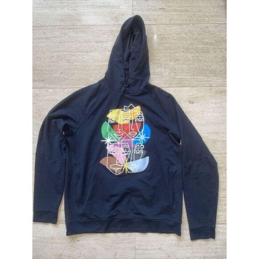 Lululemon Pride City Sweat Artistic‎ Pullover Street Wear Hoodie In Black Size L